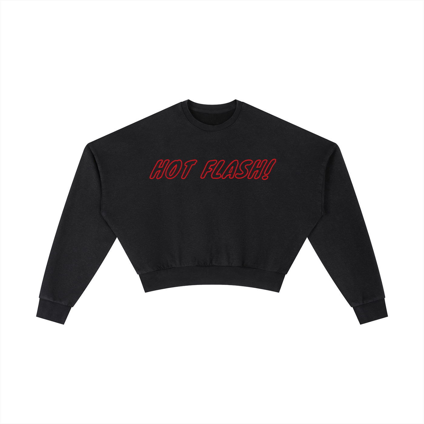 Cropped vintage Hot Flash! sweatshirt