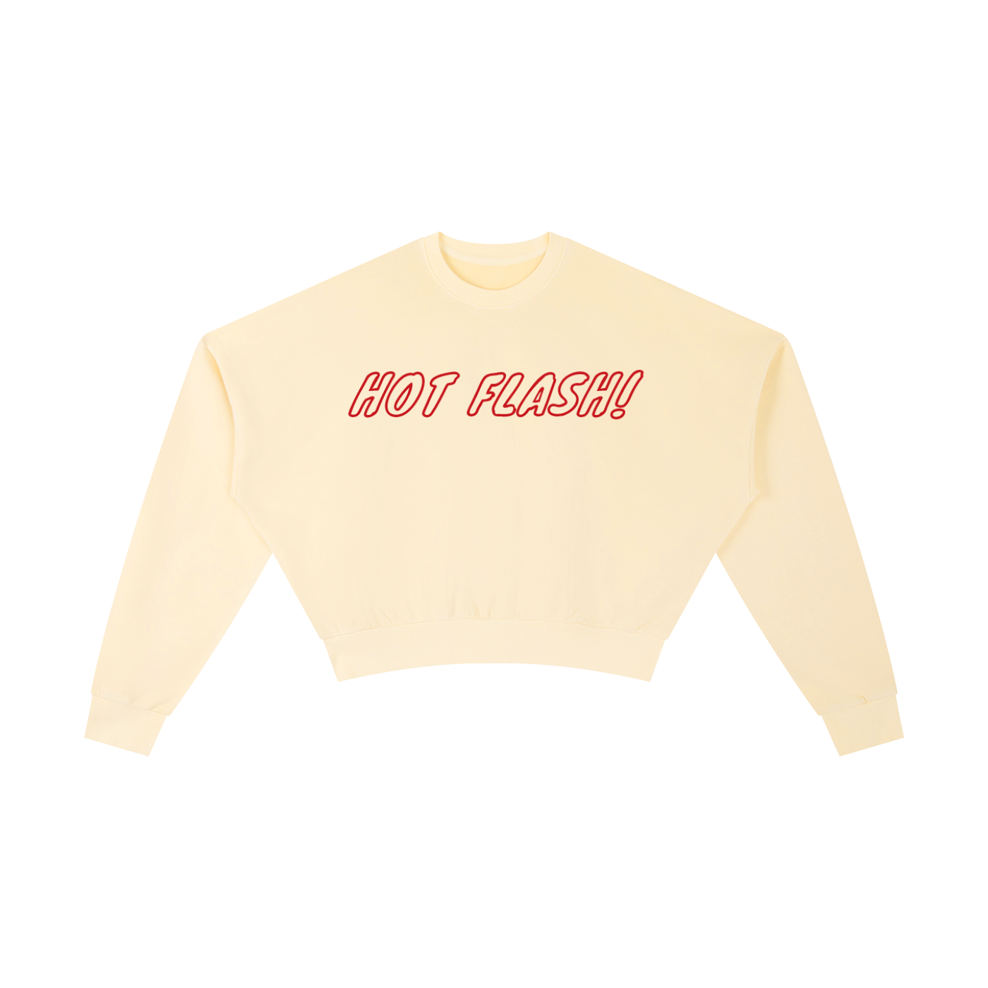 Cropped vintage Hot Flash! sweatshirt