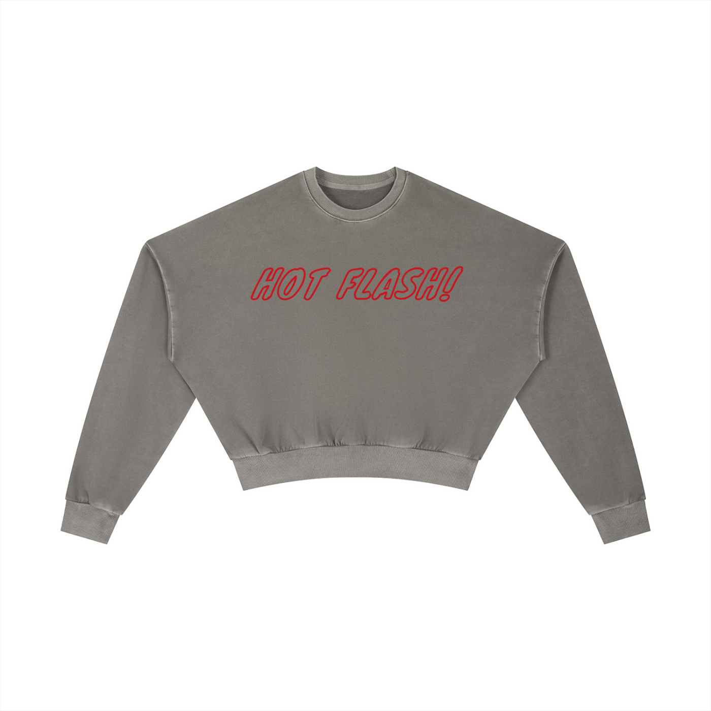 Cropped vintage Hot Flash! sweatshirt